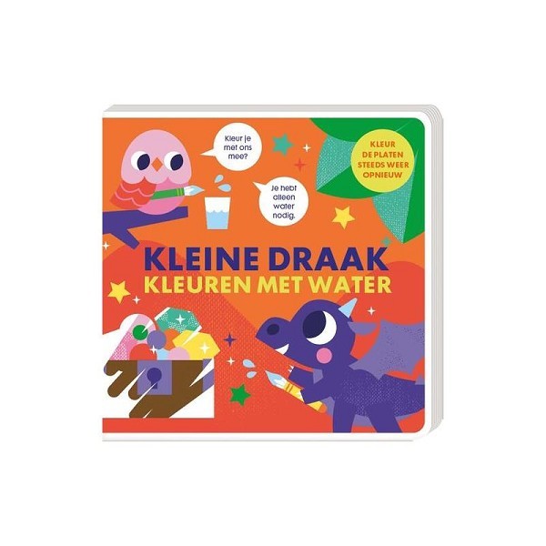 Kleuren met water - Kleine draak