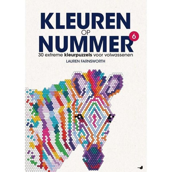 Kleuren op nummer 6 - kleurpuzzels voor volwassenen 64 pagina's Paperback