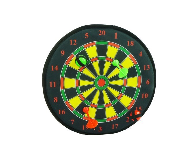 Klittenband Dartbord 36cm met ballen en pijlen