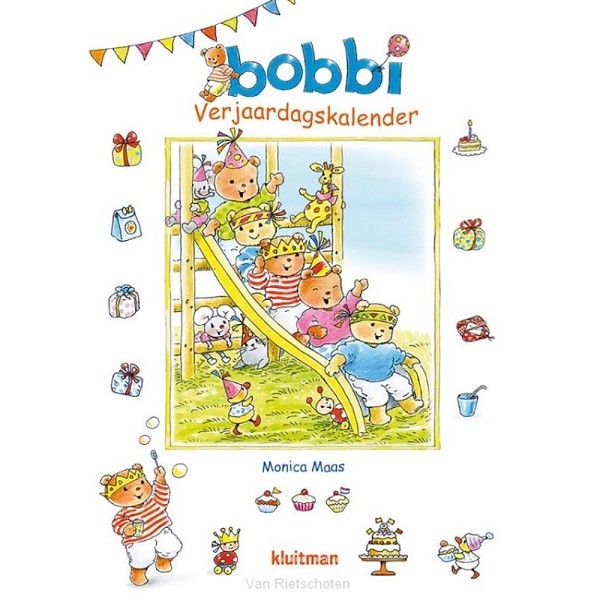 Kluitman Bobbi verjaardagskalender 31x17cm