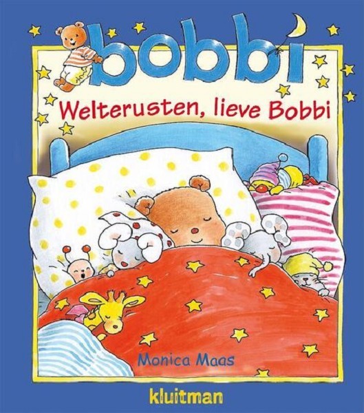 Kluitman Bobbi welterusten boekje en knuffel in kartonnen koffer