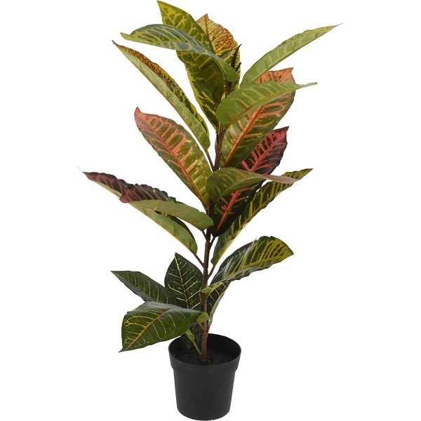 Kunstplant calathea in kunststof pot 65cm