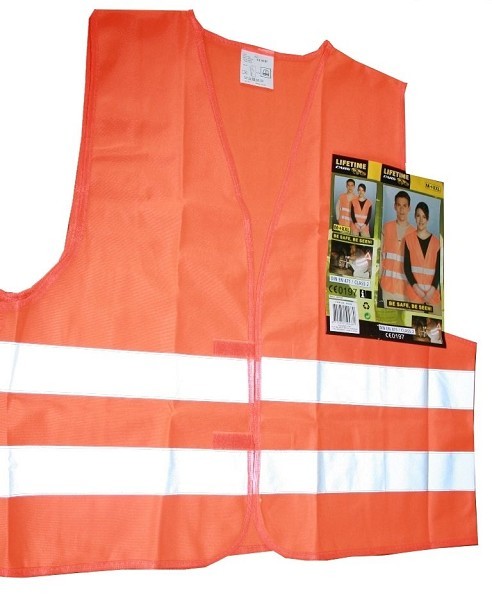 Lifetime veiligheidsvest (hesje) oranje M-XXL