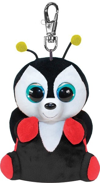 Lumo Stars Knuffel Ladybird Leppis met clip 8,5cm sleutelhanger