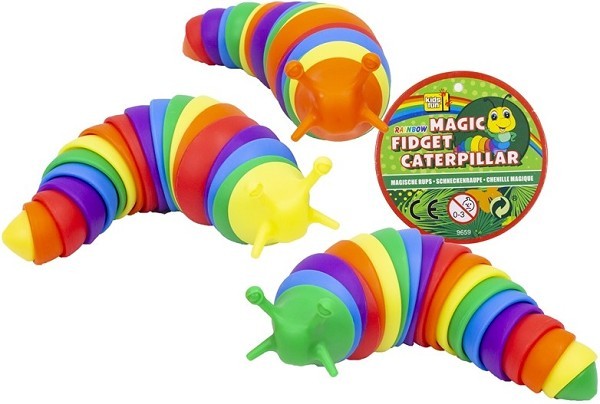 Magic Fidget rainbow caterpillar 19cm