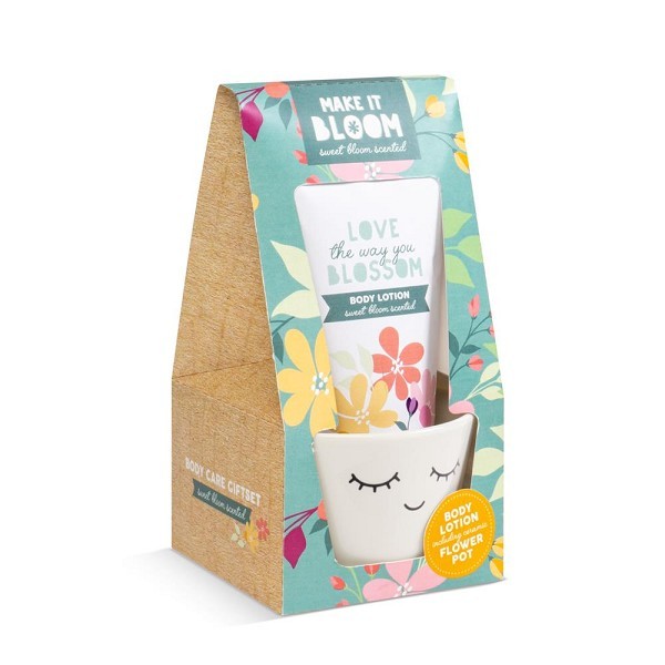 Make it Bloom Badgeschenkset Bodylotion met bloempot