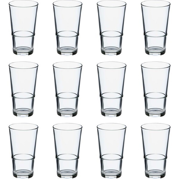 Mammoet Bierglas Budgetline Amsterdam stapelbaar  340ml set a 12 stuks