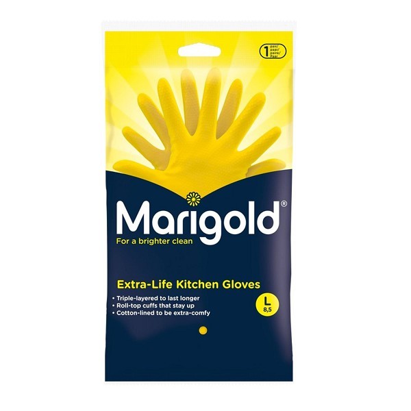 Marigold Kitchen geel L pak a 6 paar handschoenen