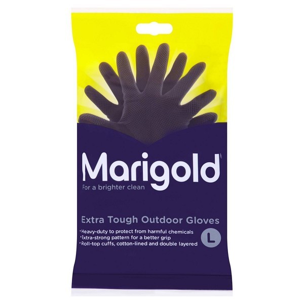 Marigold Outdoor zwart L pak a 6 paar handschoenen