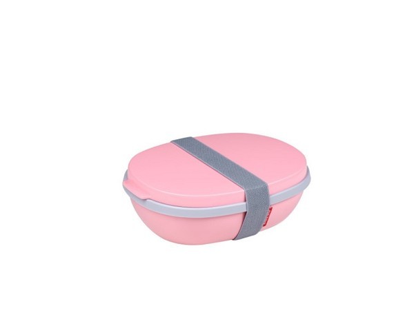 Mepal lunchbox ellipse duo - nordic pink
Inclusief 1 minibox voor dressings of pijnboompitjes
225 x 175 x 75mm