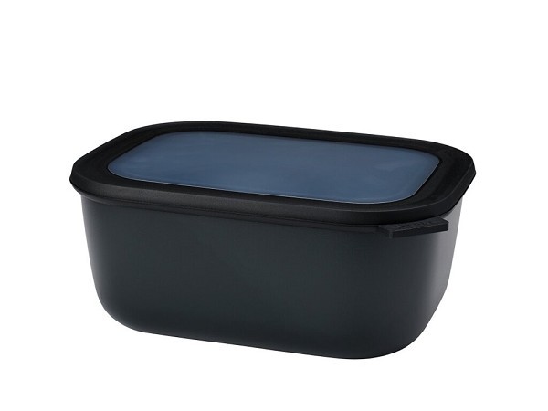 Mepal Multikom cirqula rechthoekig 3000ml - nordic black 24,9x19,8x10,4cm