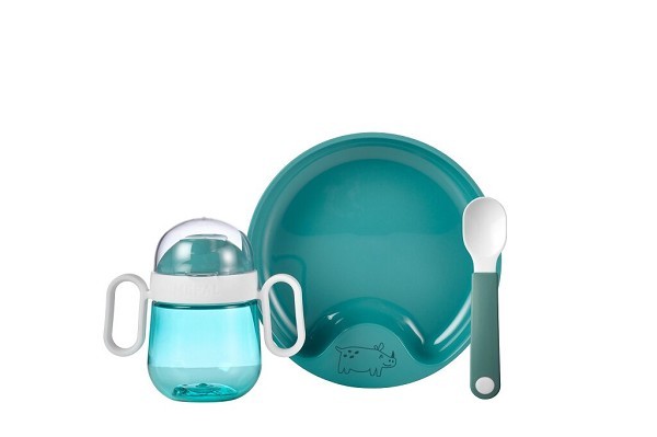 Mepal set babyservies mio 3-delig - deep turquoise