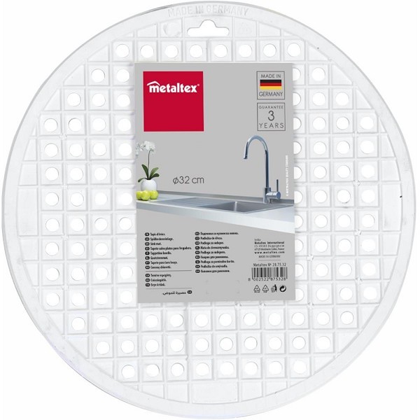 Metaltex Gootsteenmat rond Ø32cm