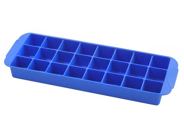 Metaltex IJsblokjesmaker rubber 26x8,5x2,5cm blauw