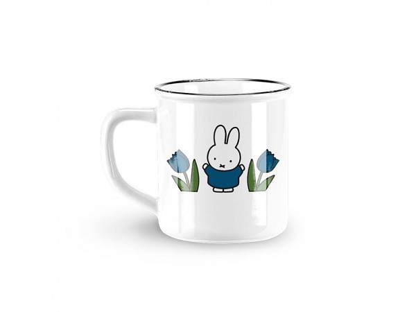 Mok Nijntje tulpen Ø8xh7,5cm blauw keramiek