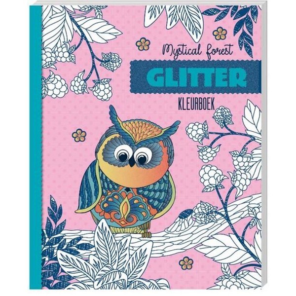 Mystical Forest glitter kleurboek 60blz