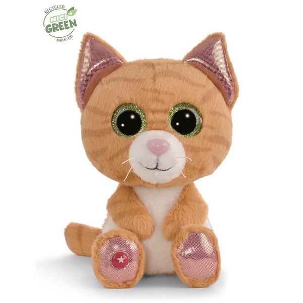 NICI Glubschis knuffel Tabby kat Tabbrey 15cm Green collectie