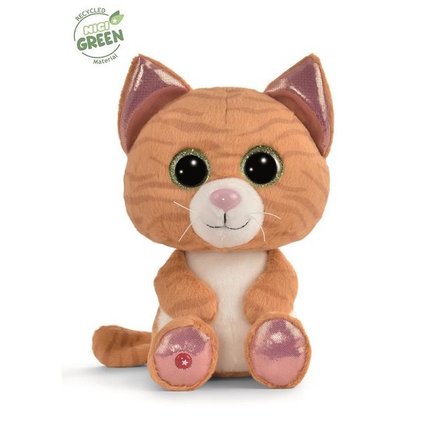 NICI Glubschis knuffel Tabby kat Tabbrey 25cm Green collectie