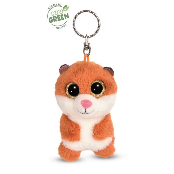 NICI Green Glubschis sleutelhanger Hamster stubbi 9cm