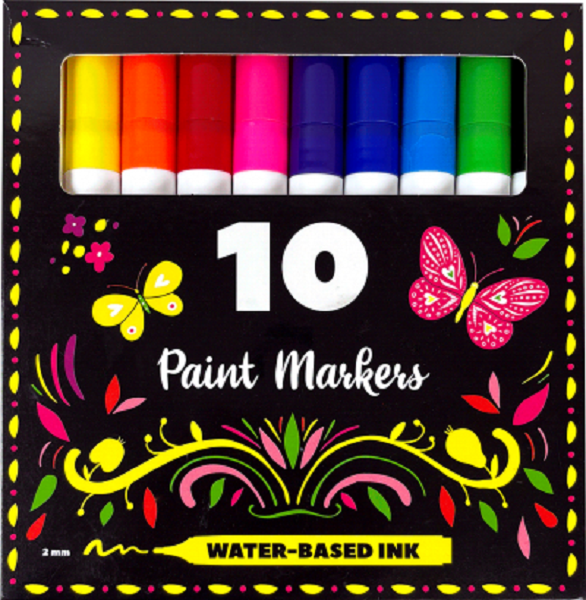 Paint Markers etui a 10 stuks