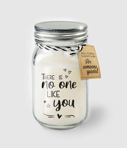 Paperdreams Black & White scented candles - No one like you