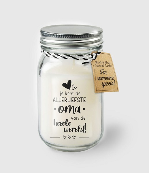 Paperdreams Black & White scented candles - Oma