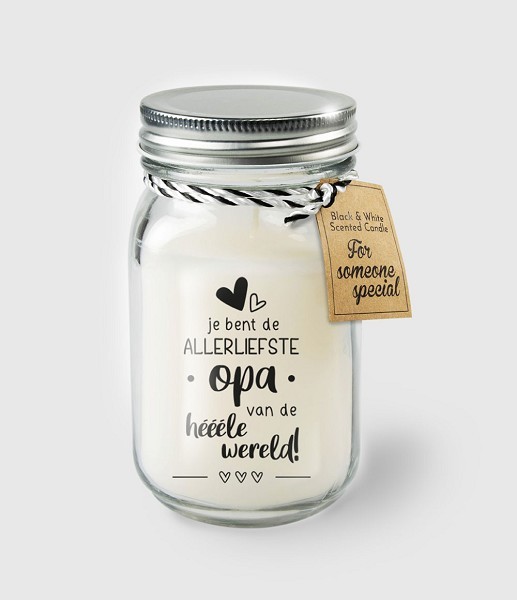 Paperdreams Black & White scented candles - Opa