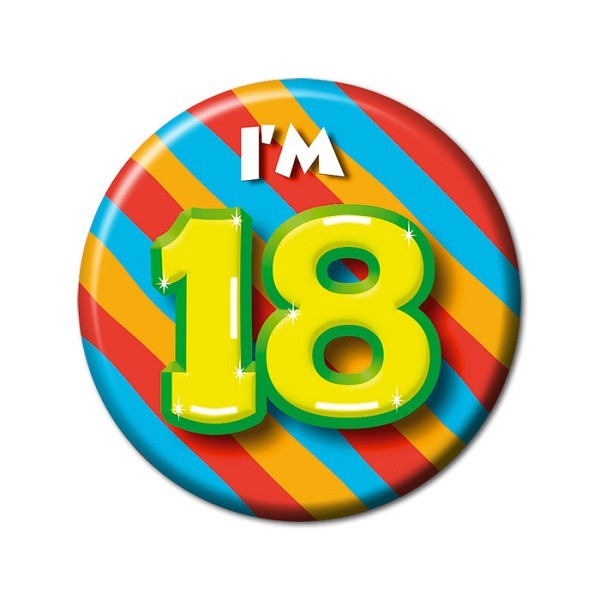 Paperdreams Button klein - i'm 18