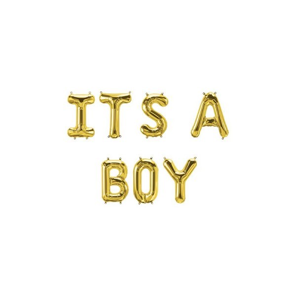 Paperdreams Folie ballon letterslinger - Its a boy