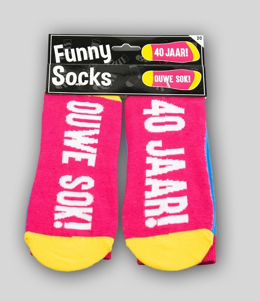 Paperdreams Funny socks - 40 jaar