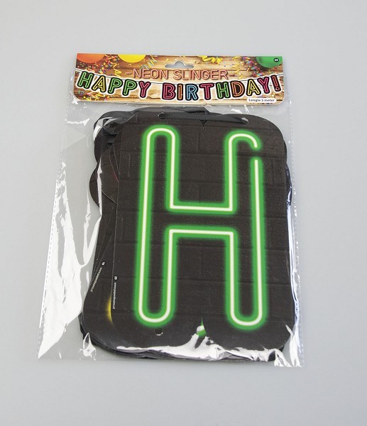 Paperdreams Neon Slinger 5m - Happy birthday!