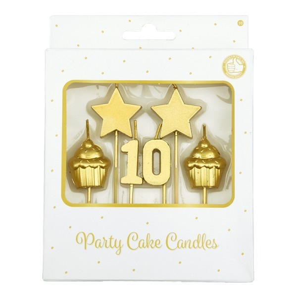 Paperdreams Party cake candles - 10 jaar