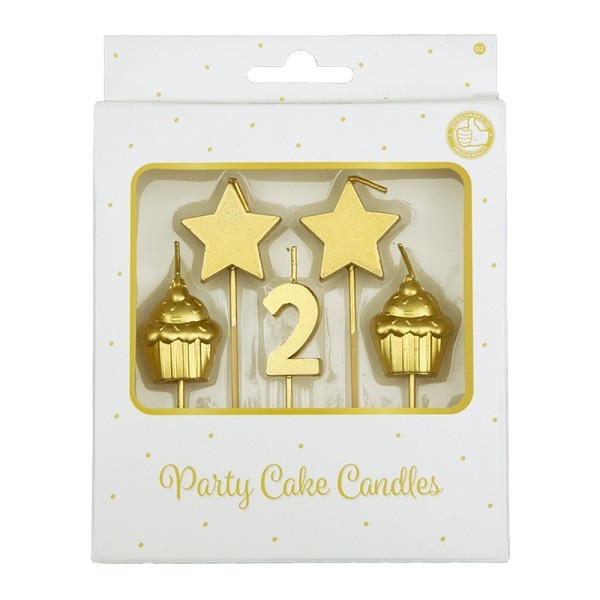 Paperdreams Party cake candles - 2 jaar