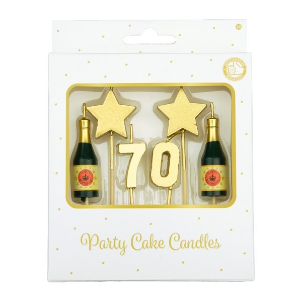 Paperdreams Party cake candles - 70 jaar