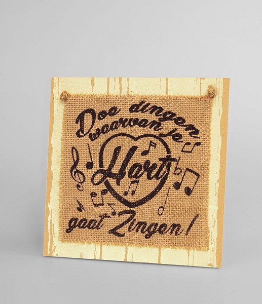 Paperdreams Wooden sign - Doe dingen waar je hart