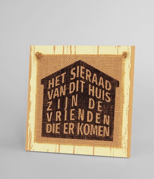 Paperdreams Wooden sign - Het sieraad van dit huis