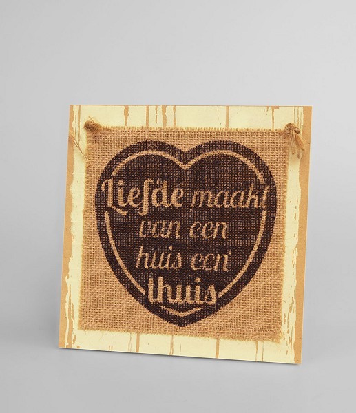 Paperdreams Wooden sign - Liefde maakt