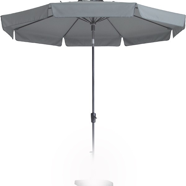 Parasol flores luxe 300 cm Polyester LICHTGRIJS grade 6