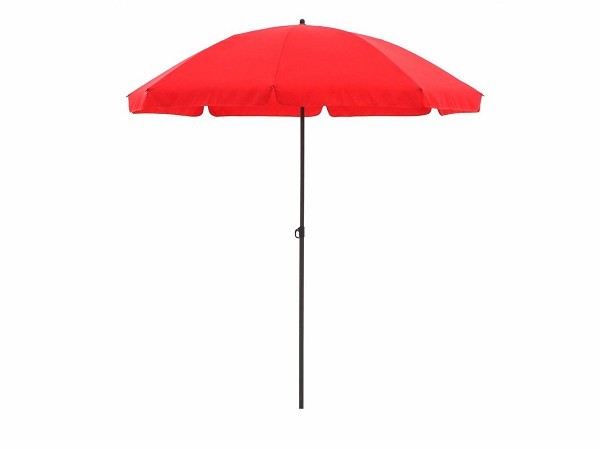 Parasol Las Palmas push-up 200 cm rood met volant