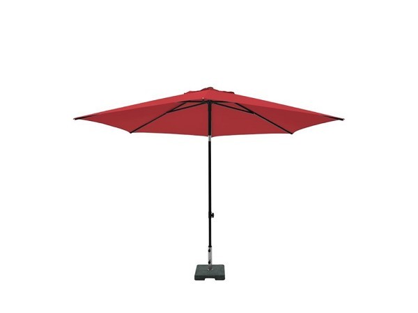 Parasol MYKANOS PUSH-UP rond 250 cm met tilt-functie 100%polyester Rood