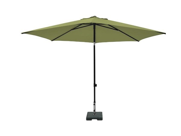 Parasol MYKANOS PUSH-UP rond 250cm met tilt-functie 100%pol Sage Green