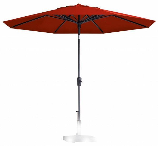 Parasol PAROS 300cm opdraai BRICK RED