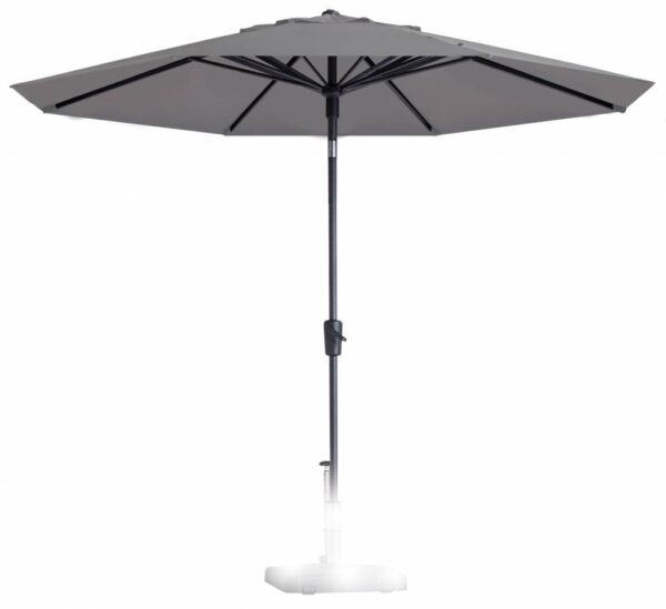 Parasol PAROS 300cm Opdraai LICHT GRIJS