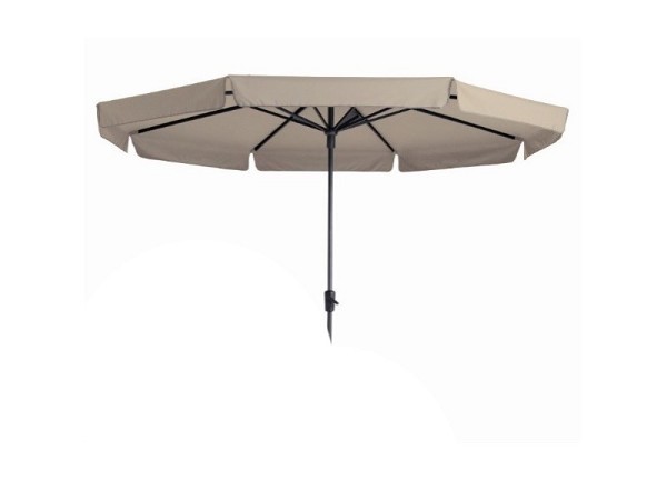 Parasol Syros opdraai 350/8 ecru met volant