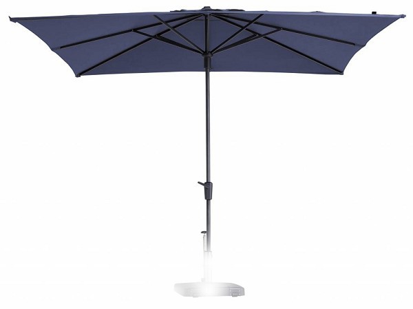 Parasol syros vierkant luxe 280x280 cm Polyester SAFFIER BLAUW