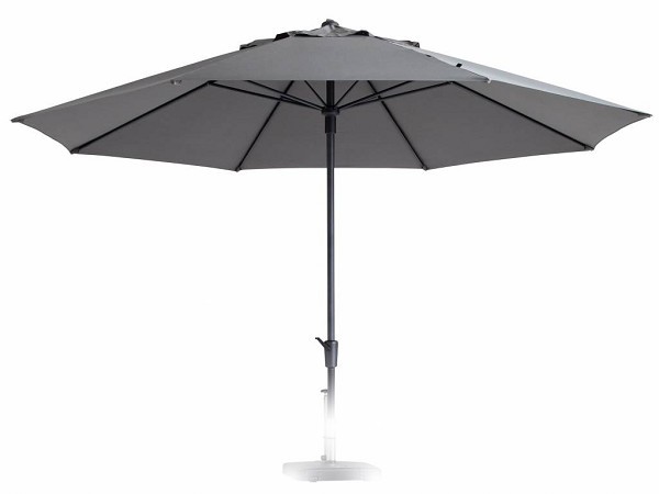 Parasol Timor 400cm opdraai LICHT GRIJS