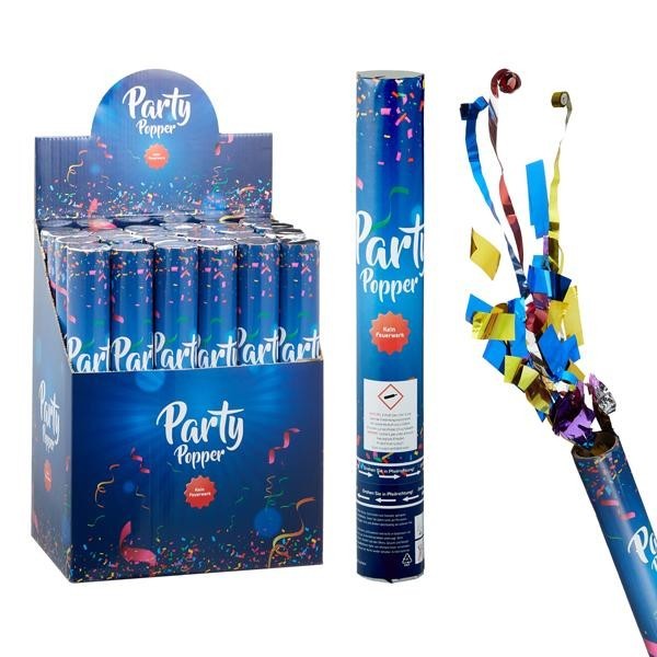 Party popper de luxe confettikanon 30cm