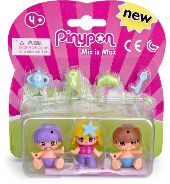 Pinypon kids & baby 3-pack