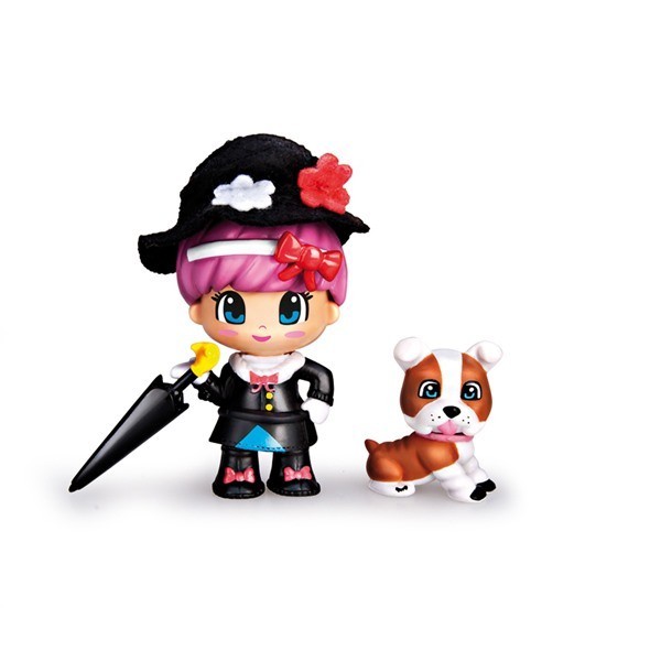 Pinypon Sprookjesfiguur 7cm Mary Poppins met huisdier