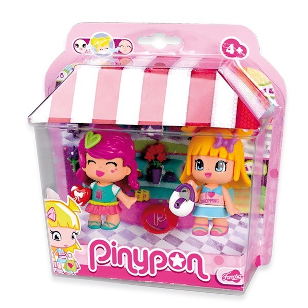 Pinypon Winkel vriendjes in blister met accessoires.